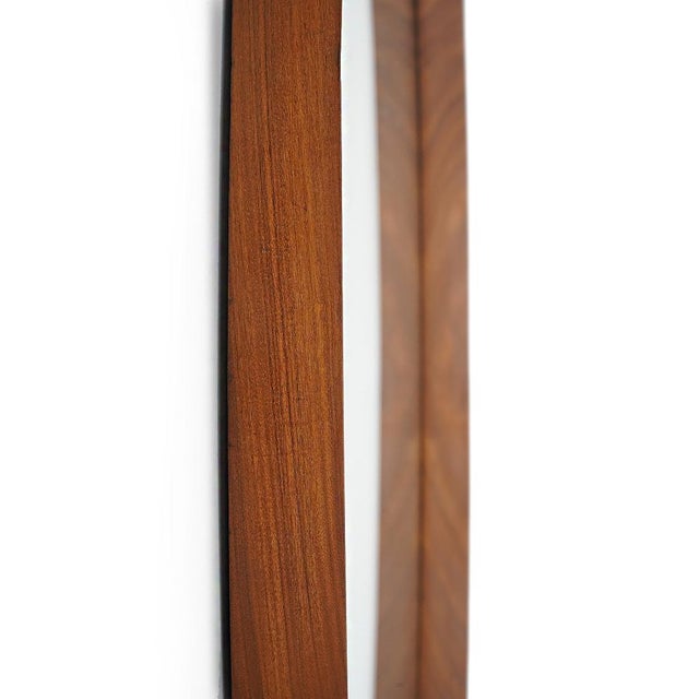 Oval Mirror with Teak Frame, 1960s For Sale - Image 10 of 14