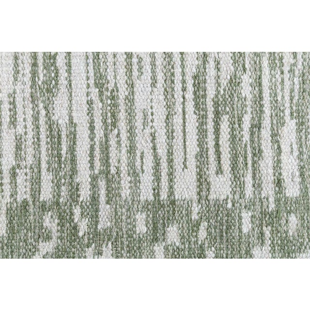Modern Scandinavian-Style Wool Rug "Forel" Design in Green by Doris Leslie Blau For Sale In New York - Image 6 of 7