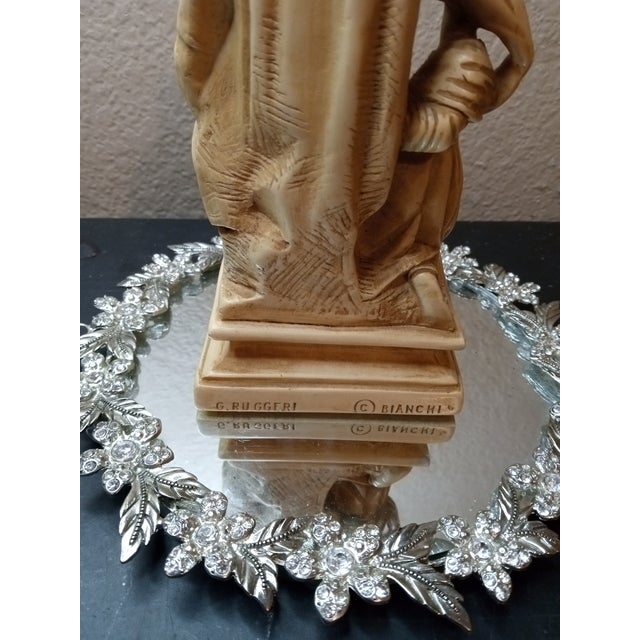 1960s Exquisite Signed Ruggeri Carrara Marble Replica of Michelangelo's Pietà. For Sale - Image 4 of 8