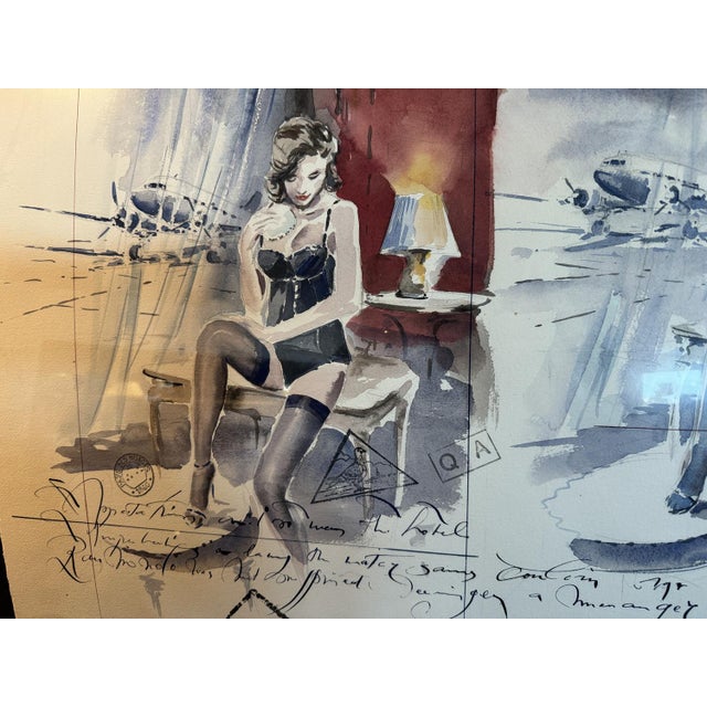 Jaak De Koninck, Aile d'Avion, 1990s, Artwork on Paper For Sale - Image 4 of 9