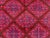 Vintage Afghan Hand-Knotted Baluchi Fine Rug — Deep Red Geometric Lattice Design Rug For Sale - Image 11 of 13