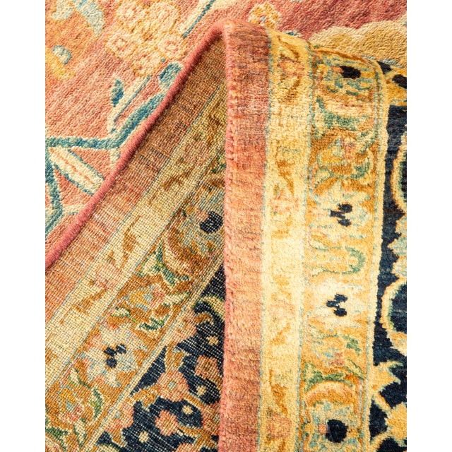 Mogul, One-of-a-Kind Hand-Knotted Area Rug in Pink, 8' 2" x 10' 0" For Sale In New York - Image 6 of 8