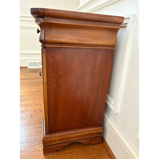 Lexington French Provincial Cherry Nightstand Chez Michelle For Sale - Image 10 of 12