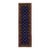 Cobalt Blue Turkmen-Style Mori Gul Wool Runner Rug, 2'8" X 9'3" For Sale