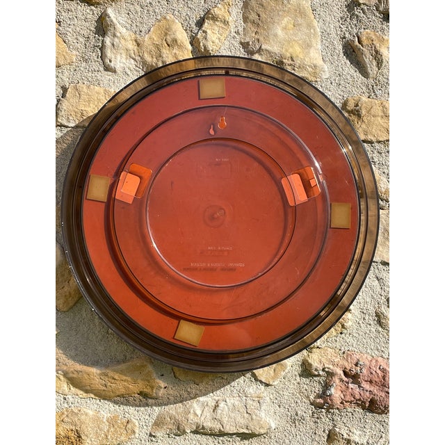 Mid-Century Round Smoked Acrylic Mirror, 1970s For Sale - Image 17 of 18