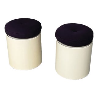 Italian Giano-Giano-Vano Ottomans by Emma Gismondi Schweinberger for Artemide, 1960s, Set of 2 For Sale