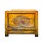 This is an old Gansu style cabinet with refinished surface color - distressed orange yellow mix lacquer with a hint of...