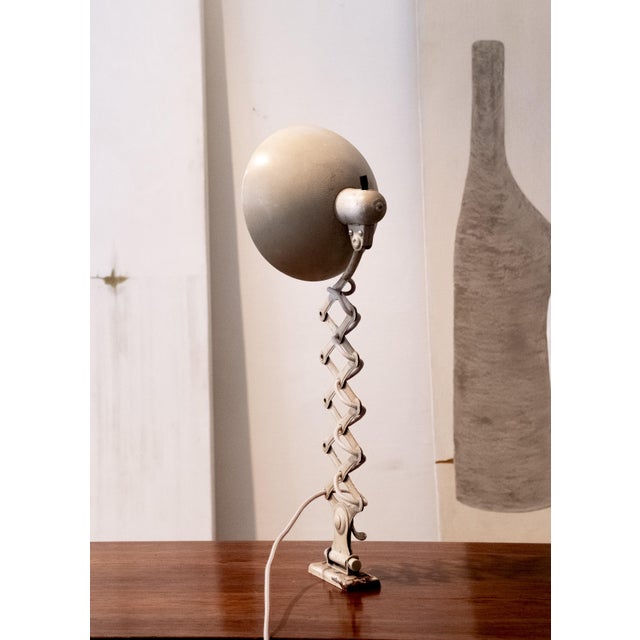 Bauhaus Scissor Lamp attributed to Christian Dell for Kaiser Idell / Kaiser Leuchten, 1940 For Sale - Image 3 of 7
