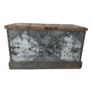1800s Swedish Painted Chest For Sale