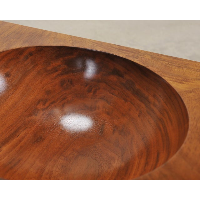 Neoclassical Greco-Roman Walnut Bubinga Rosewood Signed Bowl For Sale - Image 16 of 18