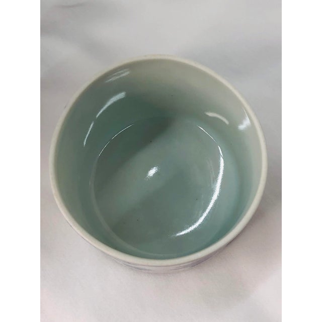 Blue Late 20th Century Chinoiserie Blue and White Lidded Jar For Sale - Image 8 of 10