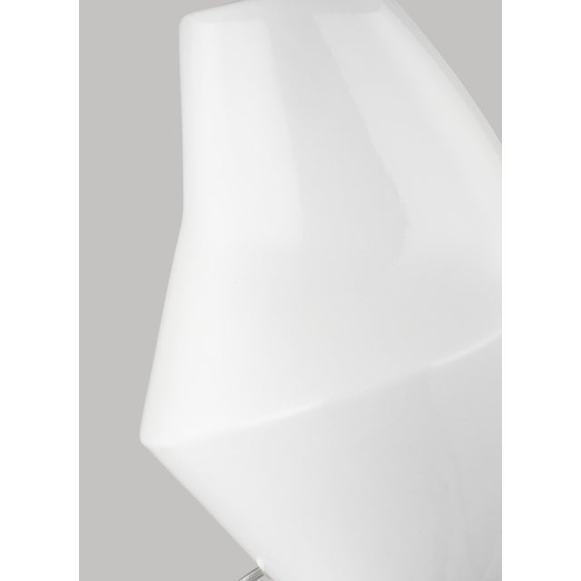 Kelly Wearstler by Visual Comfort Studio Contour Short Table Lamp, White For Sale - Image 4 of 5