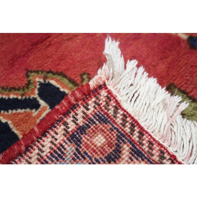 Red 1970s Vintage Qashqai Rug 4'10'' x 7'5'' For Sale - Image 8 of 11