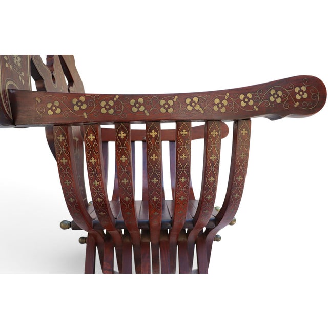 Vintage Savonarola Cedar Chair, 1950s For Sale - Image 16 of 18
