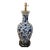 Currey & Co Porcelain Blue & White Floral Lamp For Sale