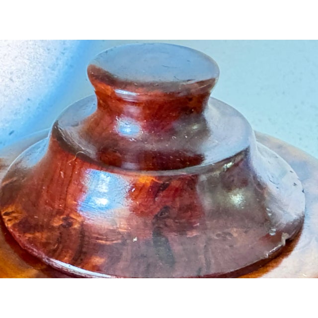 Wood Large 20th Century Brown Box in Burled Wood, France, 1970s For Sale - Image 7 of 11