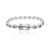 Pear Cut Blue Sapphire & Halo Diamond Tennis Bracelet For Sale - Image 4 of 11
