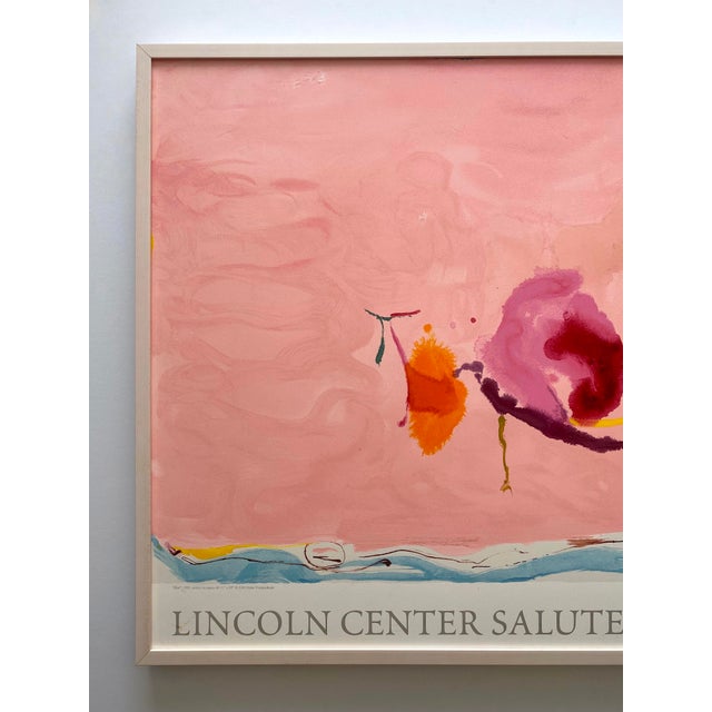 This Helen Frankenthaler very rare vintage 2003 Abstract Expressionist custom framed limited edition large hand pulled...