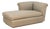 R. Jones Golden Sheen Upholstered Chaise Longue For Sale