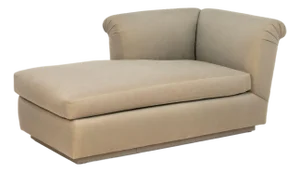 R. Jones Golden Sheen Upholstered Chaise Longue