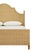 Worlds Away Matthew Izzo Home Chamberlain King Arched Headboard, Side Rails, and Footboard in Rattan With Wood Feet For Sale - Image 4 of 8