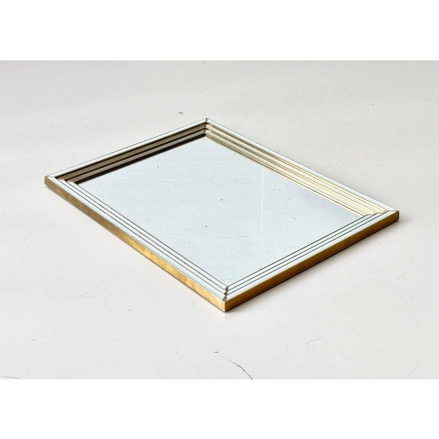 Wall Mirror Framed with Beveled Mirror Glass For Sale - Image 6 of 11