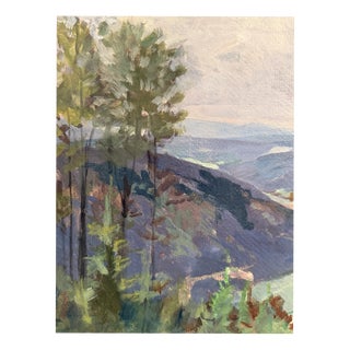 Helene Meyer, Landscape Composition, Oil Painting on Canvas For Sale