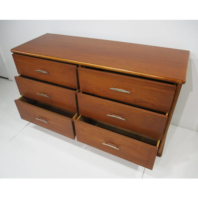 Brown American of Martinsville Styled Mid Century Dresser Chest For Sale - Image 8 of 11