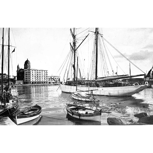 Paper "Mediterranean Blue" 1950 Huddleston, Sisley For Sale - Image 7 of 10