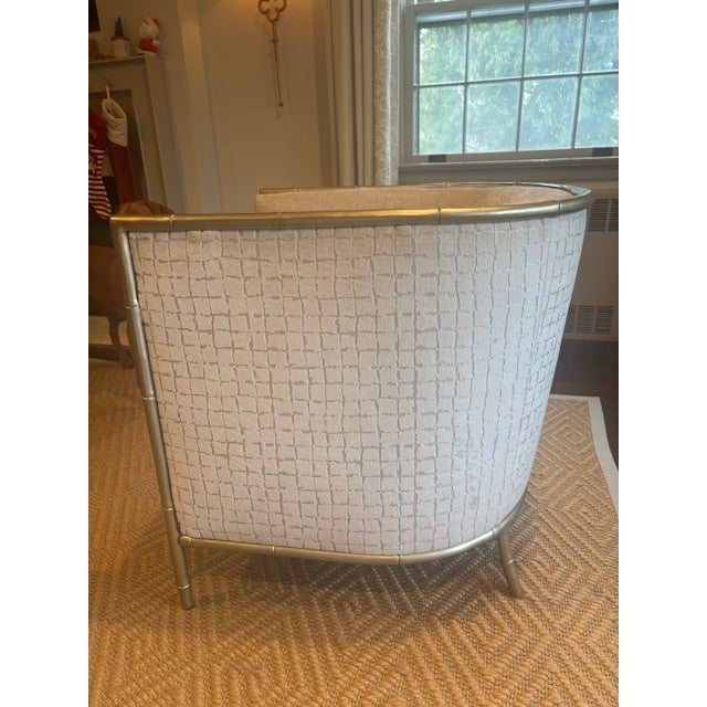 Modern 2 Custom Accent Chairs For Sale - Image 3 of 6