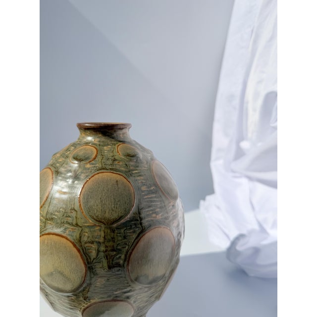 Mid-Century Ceramic Vase by Christian Poulsen for Bing and Grondahl For Sale In Portland, OR - Image 6 of 12