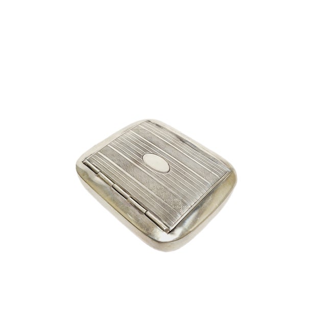 Silver Vintage Polish Silver Cigarettes Box, 1920s For Sale - Image 8 of 8