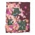 Contemporary Fiber Base Mixed Media Painting in Plum, Coral, and Green With Jewel-Like Color Accents by Casey R Klein For Sale