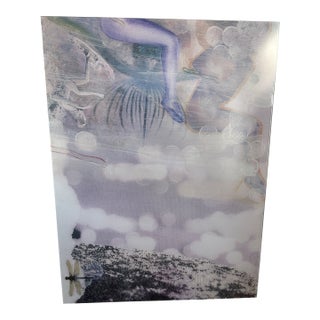 Sheree Friedman Contemporary Plexi-Sandwiched Print — Dragonfly / Abstract, 40" X 30" For Sale