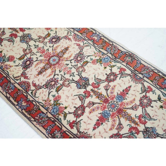 Textile Tabriz Rug 2'6'' X 12'2'' For Sale - Image 7 of 9