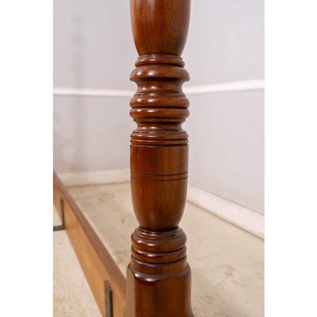 L&jg Stickley Cherry California King Chippendale Style Poster Bed For Sale - Image 12 of 16