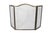Black Vintage Arts and Crafts Three Fold Fireplace Screen Spark Guard For Sale - Image 8 of 13