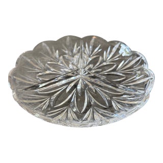 Marquis by Waterford Three-Section Crystal Relish Serving Bowl For Sale