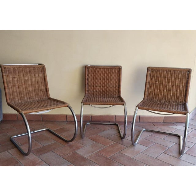 MR10 Chairs by Ludwig Mies Van Der Rohe for Thonet, Germany, 1960s, Set of 3 For Sale - Image 10 of 11
