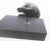 Ebony Carved Ebony and Opal Cat Sculpture Mid- 20th For Sale - Image 8 of 11
