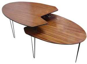 Vintage Mahogany Coffee Table by Isa Bergamo, Italy, 1960s