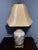 Late 20th Century Tall Gilded Urn Form Pottery Table Lamp With Shade For Sale - Image 4 of 6