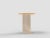 Edge Side Table in Travertino Marble and Oak by Ferriano Sbolgi for Collector Studio For Sale - Image 4 of 5