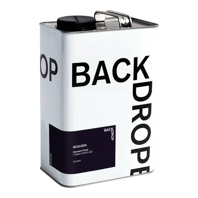 BACKDROP Standard Finish Interior Paint in Mcqueen (Inky Black with a Hint of Purple) - 1 Gallon For Sale