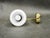 Vintage Brass and Opaline Glass Wall Lights by Kamenický Šenov, 1970s, Set of 3 For Sale - Image 6 of 16