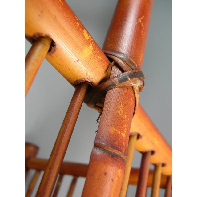 Japanese Mid Century Bamboo Picnic Basket Chairish