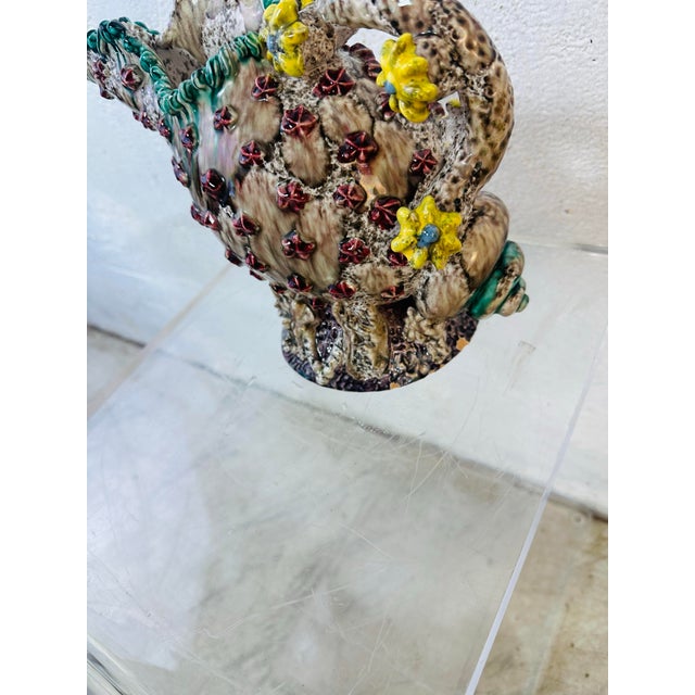 Coastal Vintage Fratelli Fanciullacci Sea Shell Pitcher For Sale - Image 3 of 10