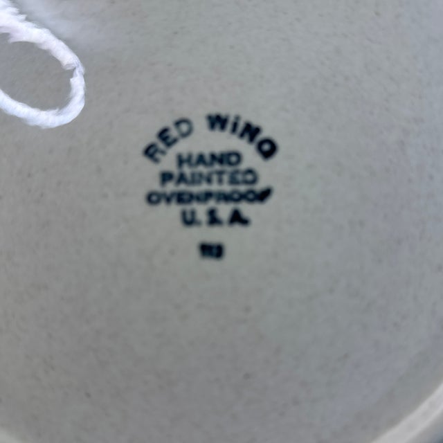Ceramic 1950s Mid-Century Modern Red Wing Random Harvest Plates - Set of 11 For Sale - Image 7 of 12