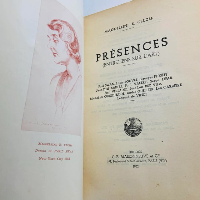 1952 Presences Entretiens Sur l'Art Book For Sale - Image 4 of 9