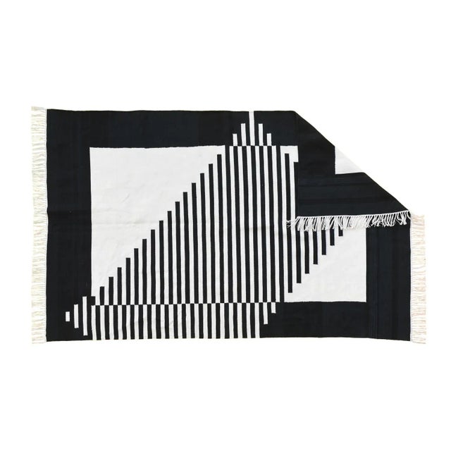 Casa Cosima Isak Rug, 5x8, Black For Sale - Image 4 of 5